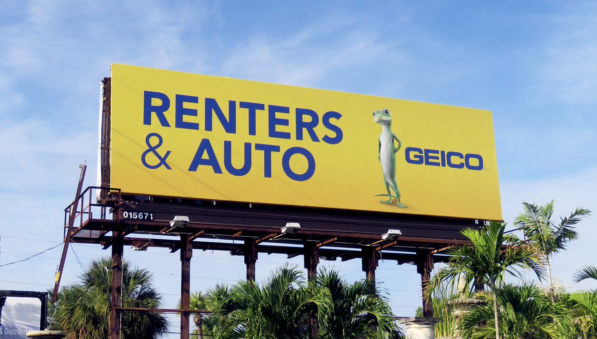 .<a href="/GEICO/">GEICO</a>, this year's <a href="/TheOBIEAwards/">The OBIE Awards</a> Hall of Fame winner, is one of this year's top 3 spenders in #OOH. Access the 2020 Megabrands Report for a full review of the largest national advertisers in both #OOH &amp; total media here: bit.ly/2OtFRFW.