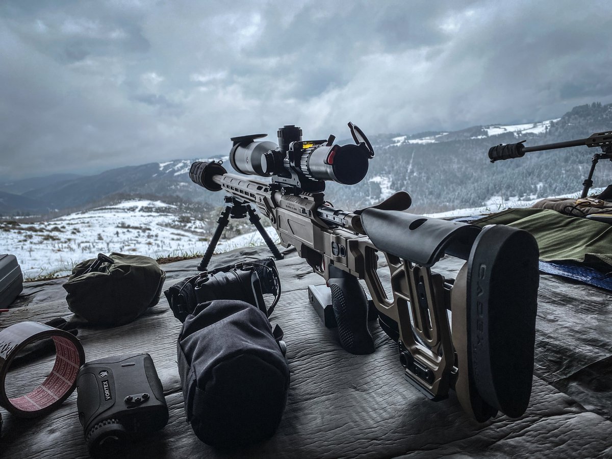 Cadexdefence's tweet photo. Shooting at long range in this kind of view is the best therapy! Every precision rifle enthusiast will understand that 🤘
**CADEX CDX-R7 LITE COMP rifle**
#CDX #Cadex #CadexDefence #ELR #boltaction #sniperrifle #precisionrifle #landscape https://t.co/U867dmPJuE