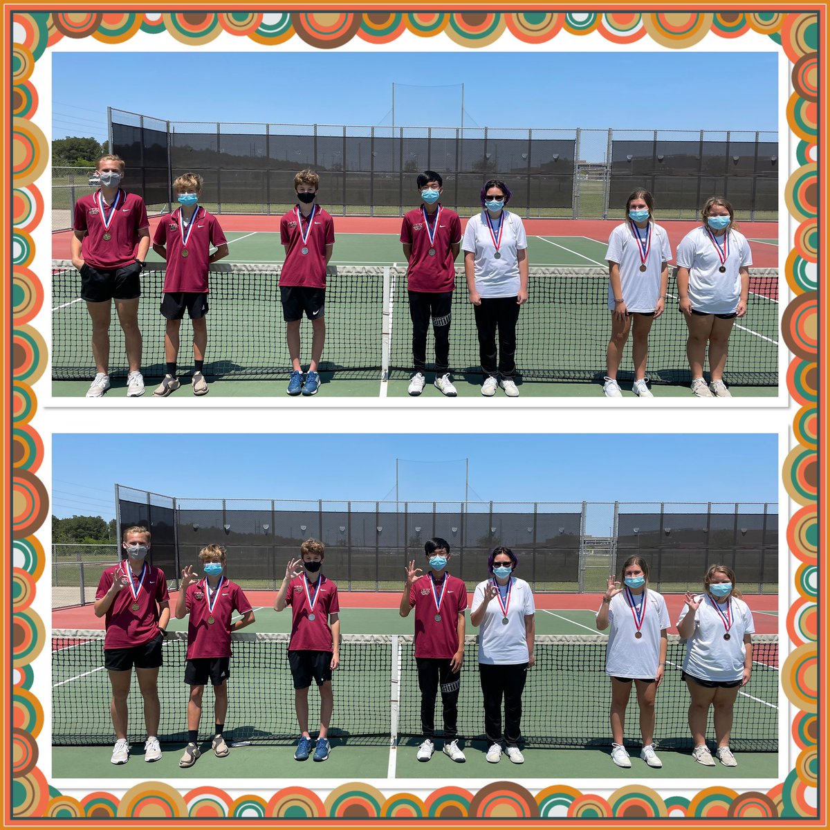 CyWoodsTennis's tweet photo. In the 16-6A JV/Fr District Tournament, our players gave a 212° effort and came back with some well-earned hardware! Congratulations to Kolby &amp;  Kolten🥇, Hayden🥈, Richard &amp; Charity🥈, and Jennifer &amp;    Skylar🥉.
 
Thank you for a great season and look forward to next year. 212° https://t.co/ZeMutGTuae