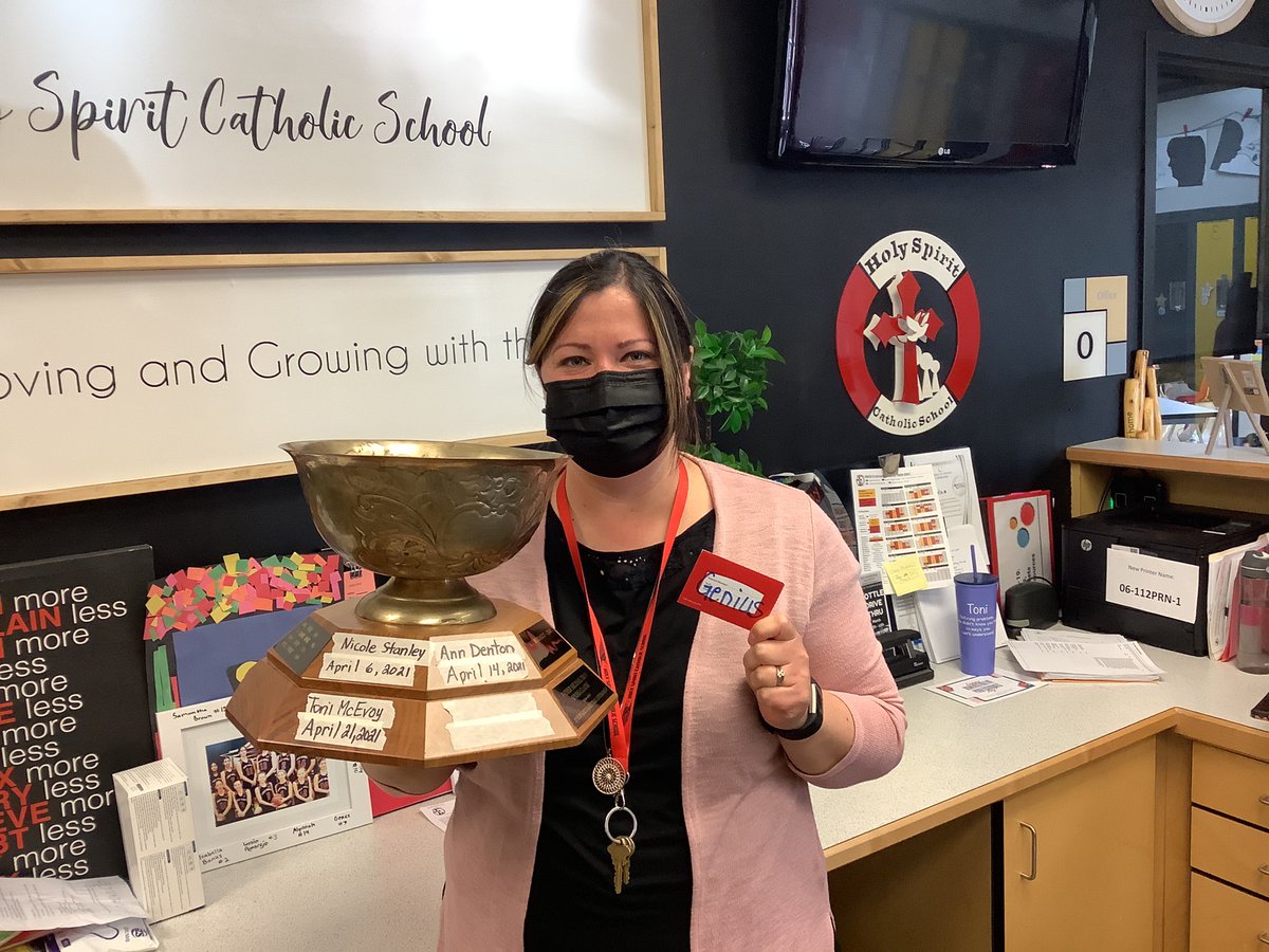 Happy Administrative Professionals Day! These two are invaluable around here. Thank you Mrs. McEvoy and Mrs. Swityk! Mrs. McEvoy was also the winner of our weekly Water Cooler Trivia game! #ecssdLOVE #AdministrativeProfessionalsDay