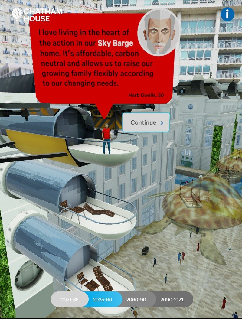 Raise your family in a tiny cell in a  #SmartCity It's cool it's a "sky barge"
