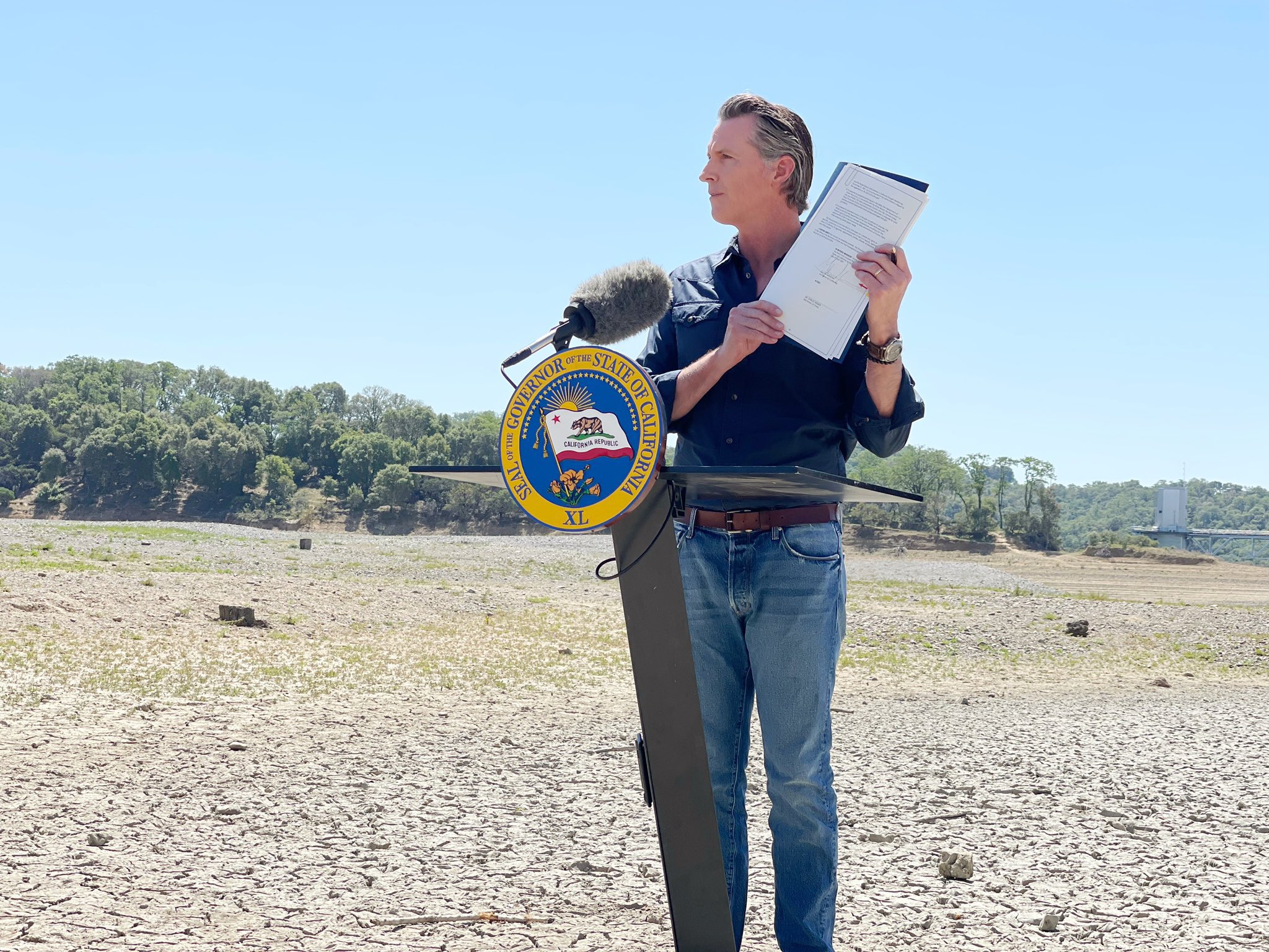 Gavin Newsom on Twitter: "Where I’m standing I should be 40 ft under