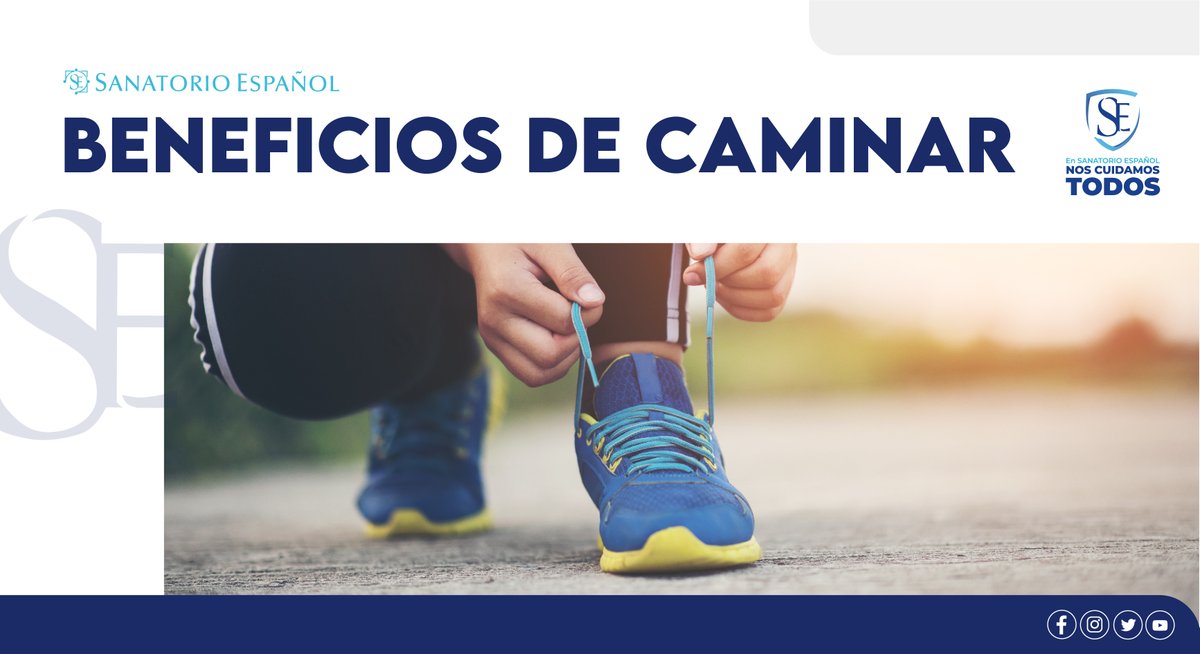 SanatorioEsp's tweet photo. Una actividad tan simple como caminar, puede traerte muchos beneficios, dedícale tiempo a tu cuerpo y desconectate un rato de la tecnología.
#sanatorioespañol
#noscuidamostodo https://t.co/nPtt7W2lNM