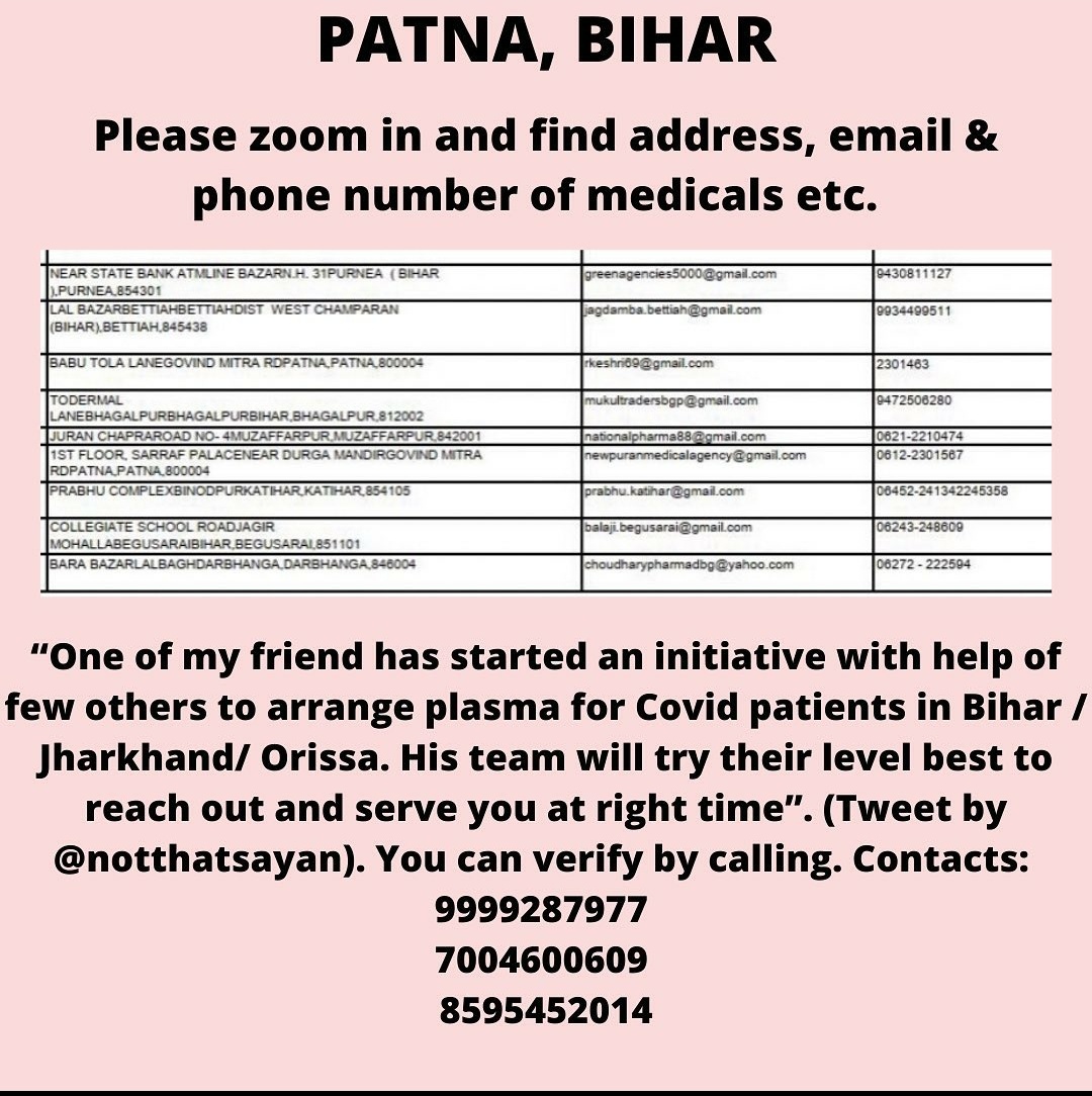 For people in a need in Varanasi, Patna.