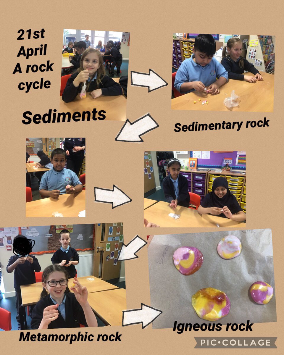 Making the sedimentary, metamorphic and igneous #rocks out of #starbursts sweets was definitely a highlight of the day in year 3
