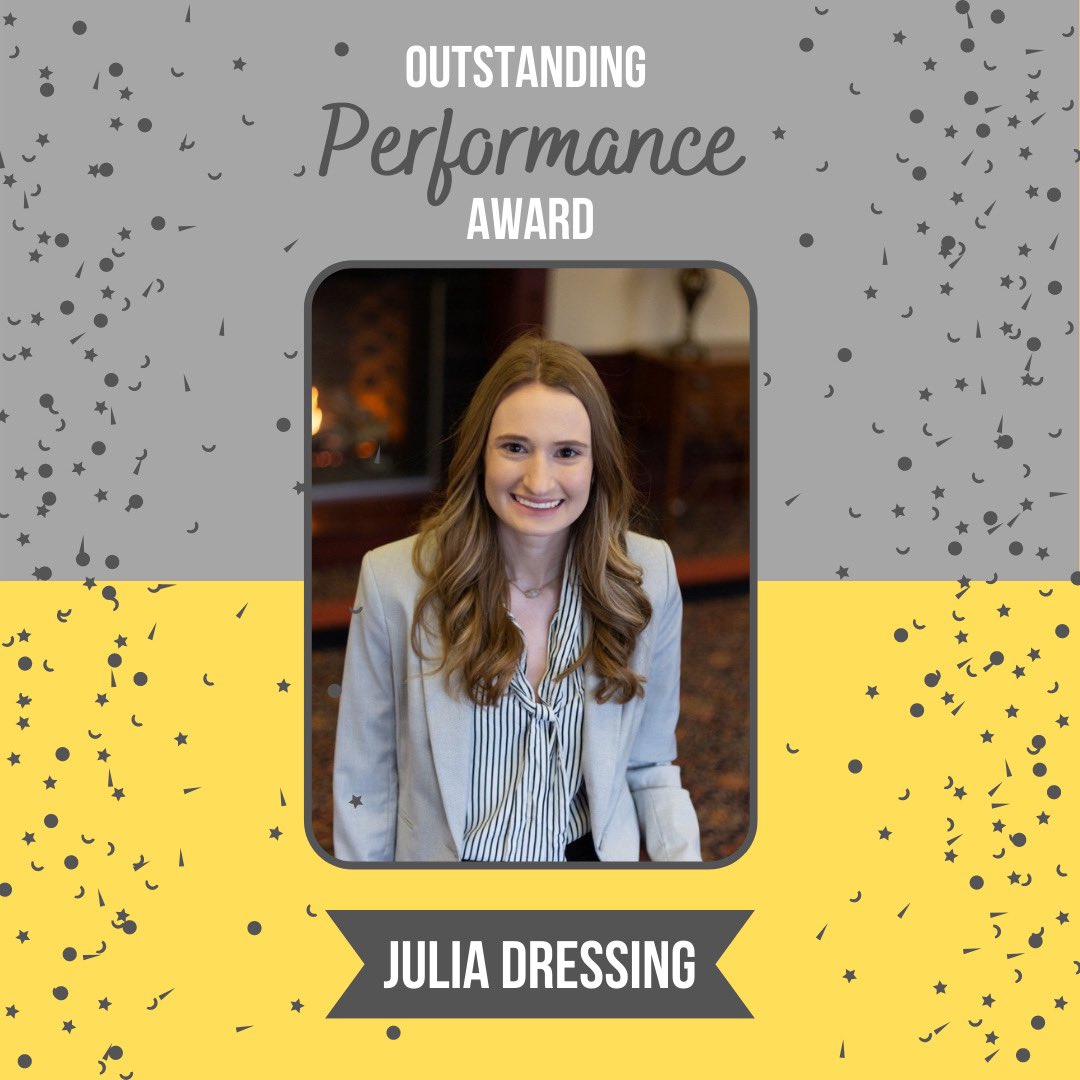 1804OU's tweet image. Congrats, Julia on the Outstanding Performance Award! 🌟