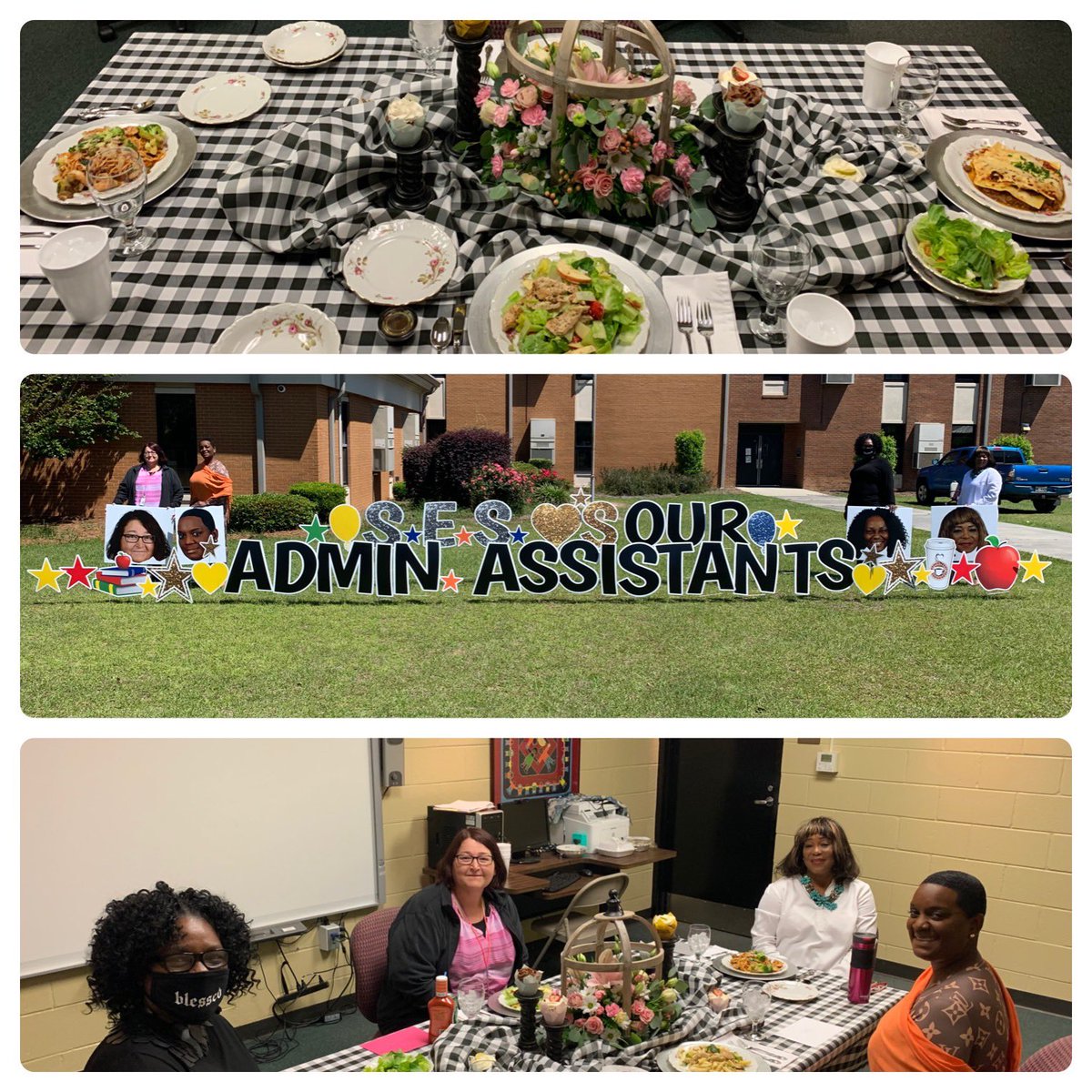 brian_knighton's tweet photo. Happy administrative assistant day to the best assistants in Moultrie Ga! Mrs. Shirley, Ms. Bell, Ms. Lewis, and Ms. Z you all are so amazing and Stringfellow is blessed to have you! Thank you for serving the Stinger Bee nation! https://t.co/p7xZgF68w7