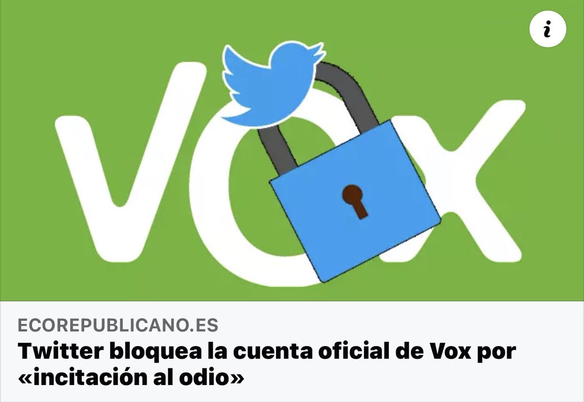 MalaMalamente's tweet photo. Twitter bloquea la cuenta oficial de Vox por incitación al odio.
Poesía para terminar el debate 😌
#DebateTeleMadrid https://t.co/obEF3jpeaB