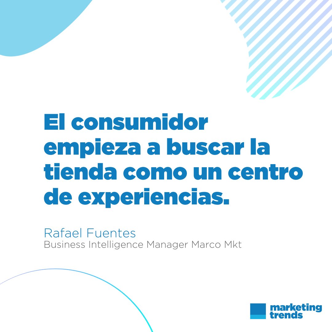 marcomktlatam's tweet photo. [AHORA] Rafael Fuentes, Business Intelligence Manager, habla sobre el cambio en los sentimientos de la nueva generación de consumidores. “La experiencia de compra ya no es transaccional” #MarketingTrends #MarketingInteligente #NewRetail #Consumer #NewConsumer #Retail  #TradeMkt https://t.co/9Y642ebXjF
