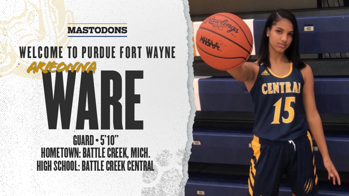 MastodonWBB's tweet photo. The all-time leading scorer at Battle Creek Central is now a Mastodon! Welcome to Purdue Fort Wayne Arieonna!

#FeelTheRumble #HLWBB https://t.co/8veZeCKpcu