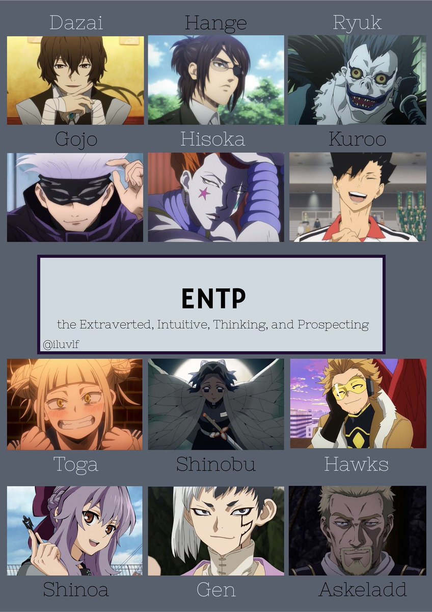 ENTP & ISTJ: Challenging OppositesHey, it's me with a HisoIllu personality thread because yesterday I had a lot of free time due to my insomnia. #Hisoka  #Illumi  #HisoIllu  #Hunterxhunter