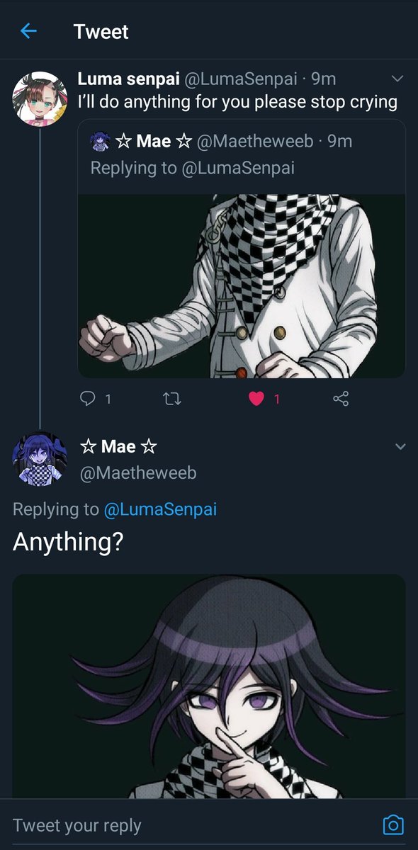 Do not let me kinshift to kokichi ever again that shit was WIIIILLLLD