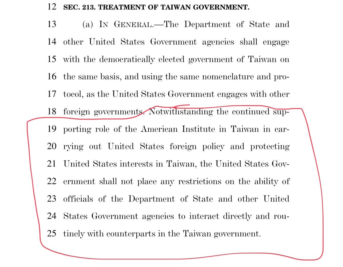 Not sure this is constitutional but OK. And I guess we are going with “Taiwan government” instead of ROC these days? I’m good with that as well.