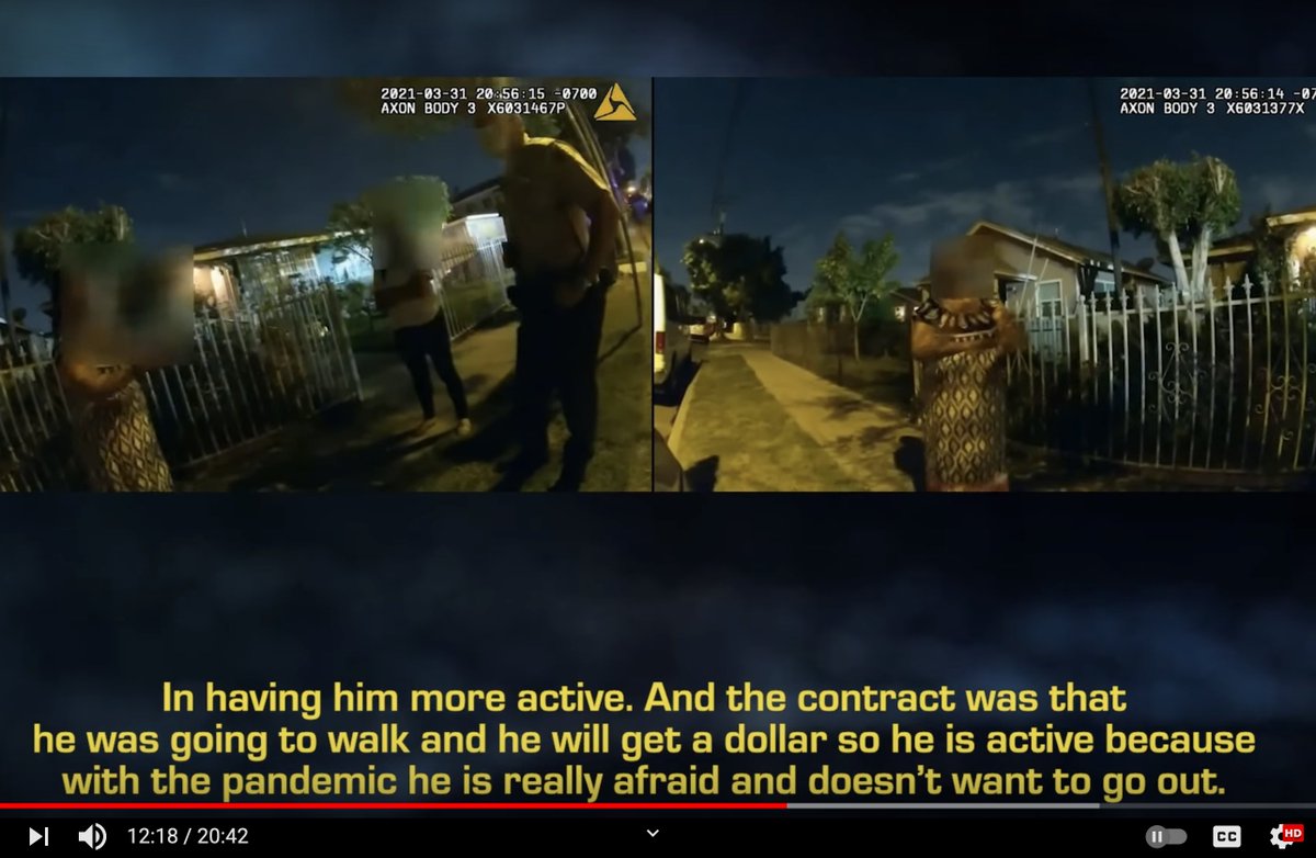 Then the deputies arrive and spend a long time outside with both his mother and his therapist, getting a sense of his mood, how violent he is/isn't, why he's upset, how he is likely to respond to police, what the mom wants to happen... again, just like you would hope.
