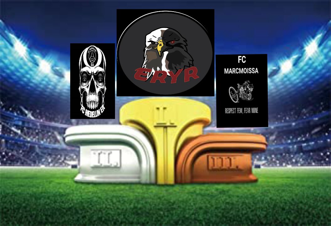 1er Eryr Esport
2eme <a href="/FCMedellinEA/">FC Medellin EA</a> 
3eme @FC_Marcmoissa