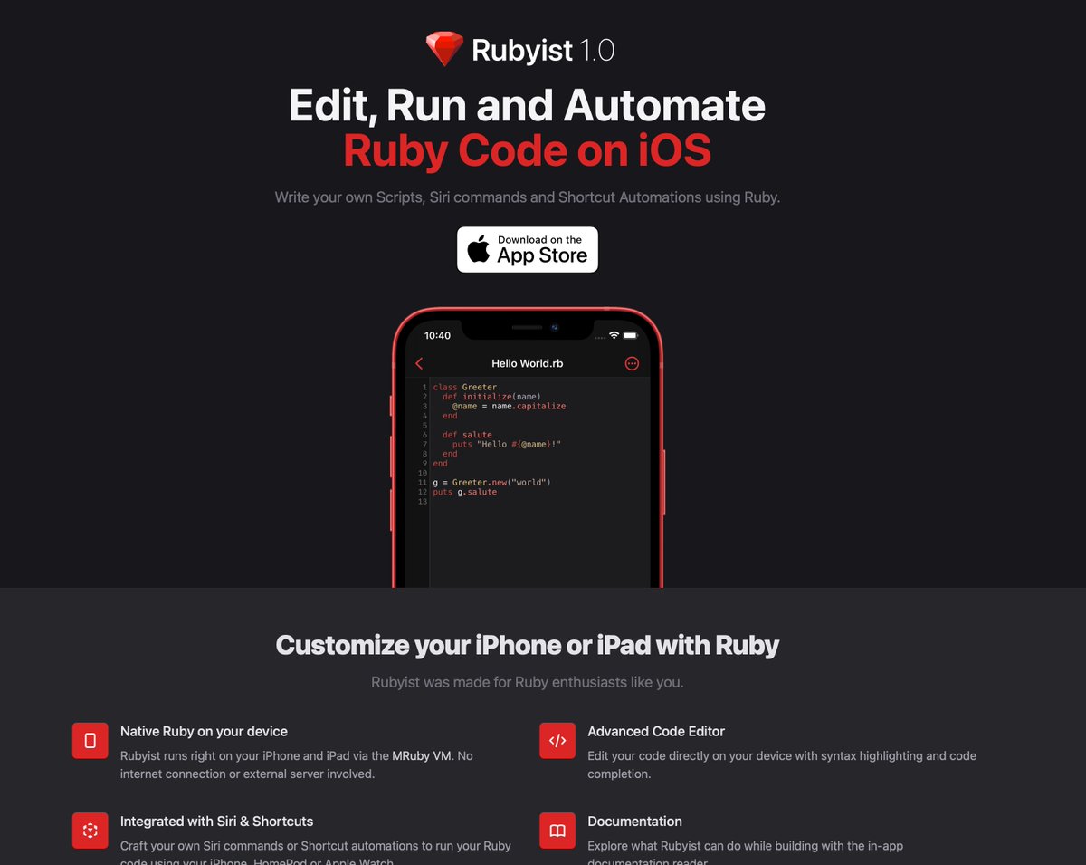 RubyistApp tweet picture