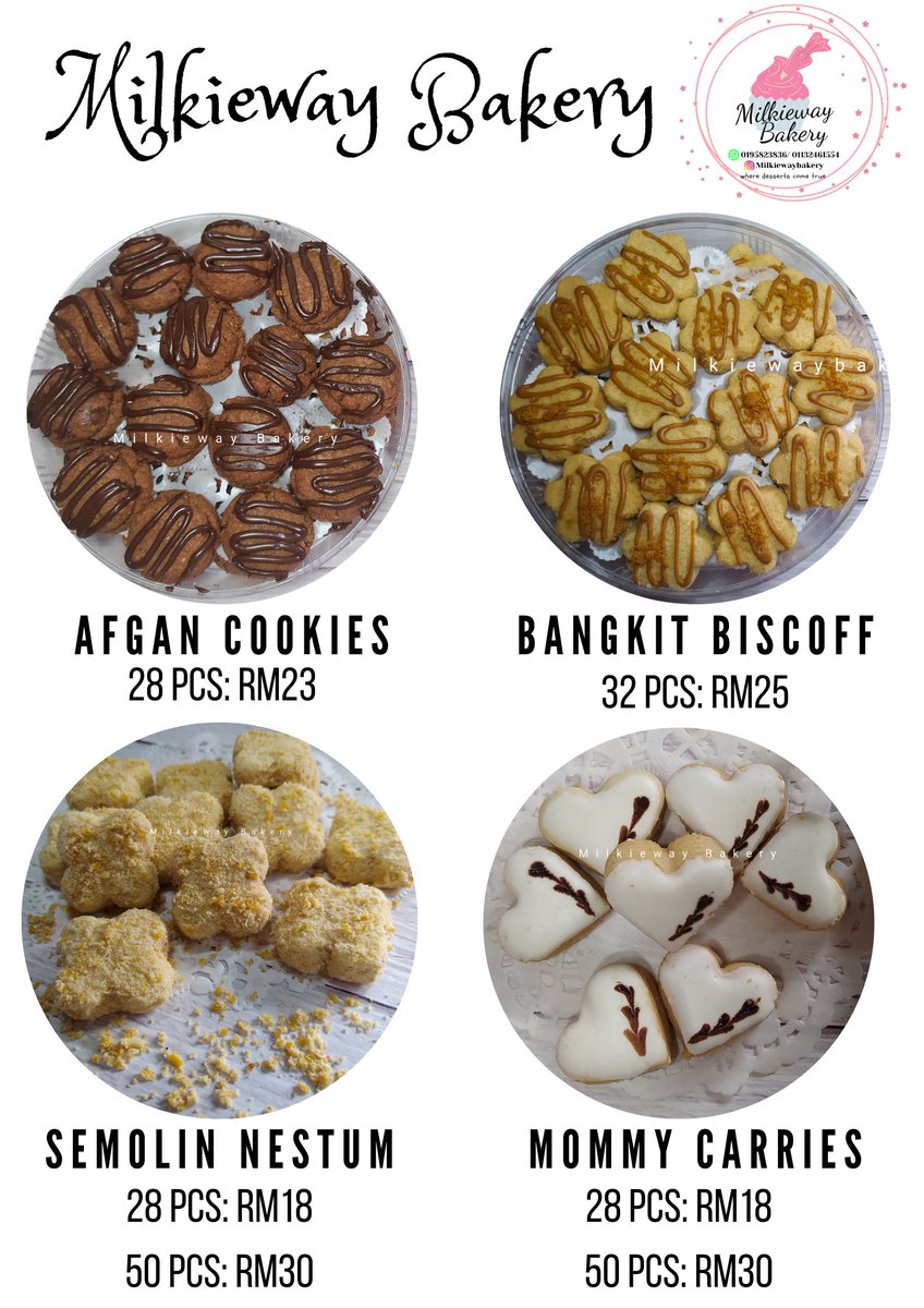 haniyunos's tweet photo. @ImanAbdulRahim Thank you kak iman 🥰
Salam Ramadhan semua ✨. Hari ni milkiewaybakery nak open order for cookies raya 🤩🍪
Whatsapp us now to order your cookies 
https://t.co/dxx6QyolSH https://t.co/aSJpGobRUg