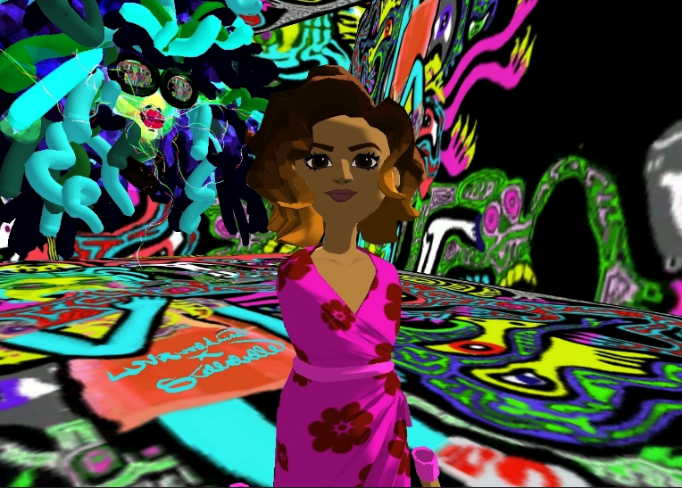 LUVRworldwide's tweet image. Check out my VR World in the @BlockchainUniVR Gallery showcasing my  remix of @stellabelle's NFT &amp;amp; stay tuned for my #VR Painting LIVEstream tonight💗