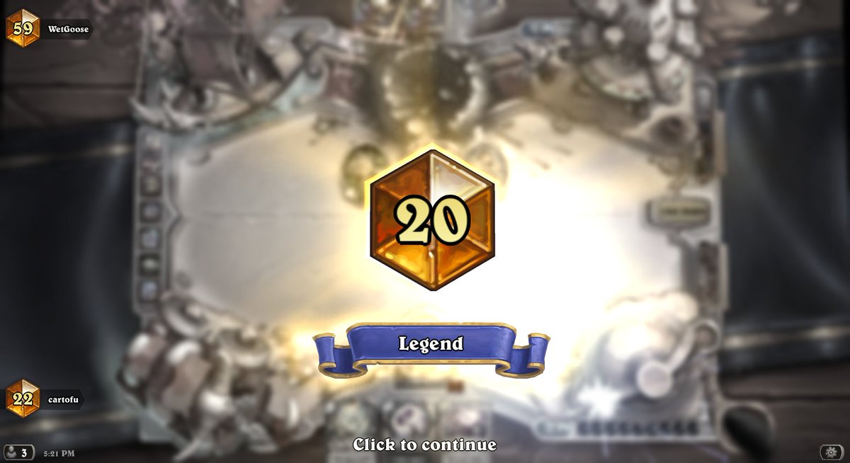 Ahirun Cartofu が レジェンド位を獲得したミッドレンジパラディン ムーンファング等の盤面に残りやすいミニオンと 急襲ミニオンを複数採用し パラディンが特異な強化呪文で戦うデッキ 最近ではあまり見られないタイプのデッキタイプです