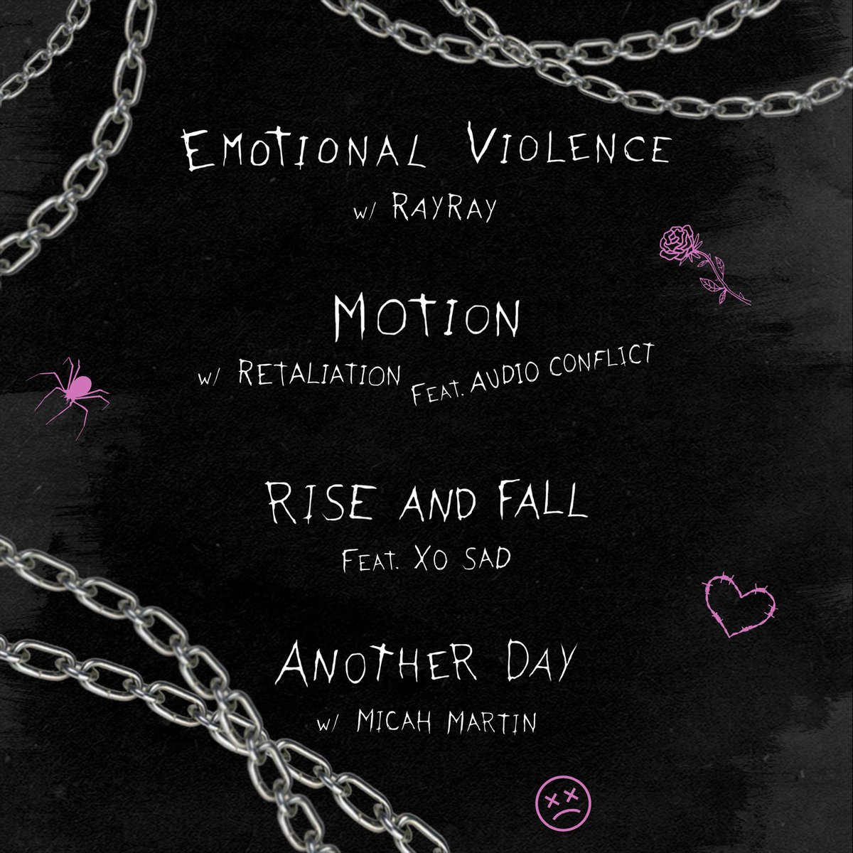 EMOTIONAL VIOLENCE EP TRACKLIST

APRIL 23RD

GET READY TO FEEL EMOTIONAL 🖤🥀