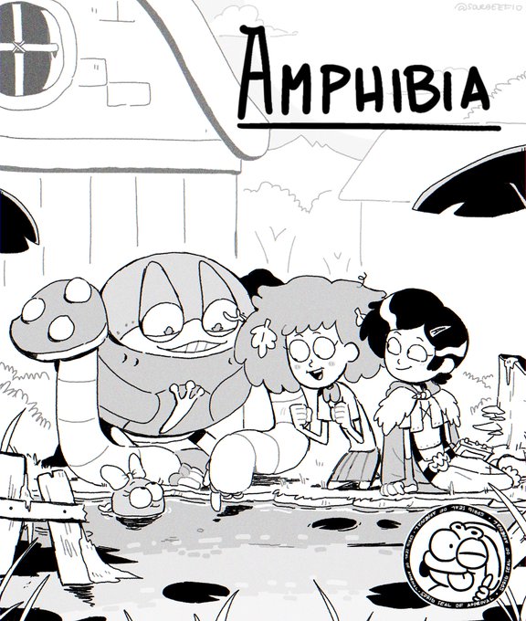 My friend suggested to draw without sketching and so I did! it was surprisingly less taxing than I expected #amphibia #amphibiamarcy #frobo 