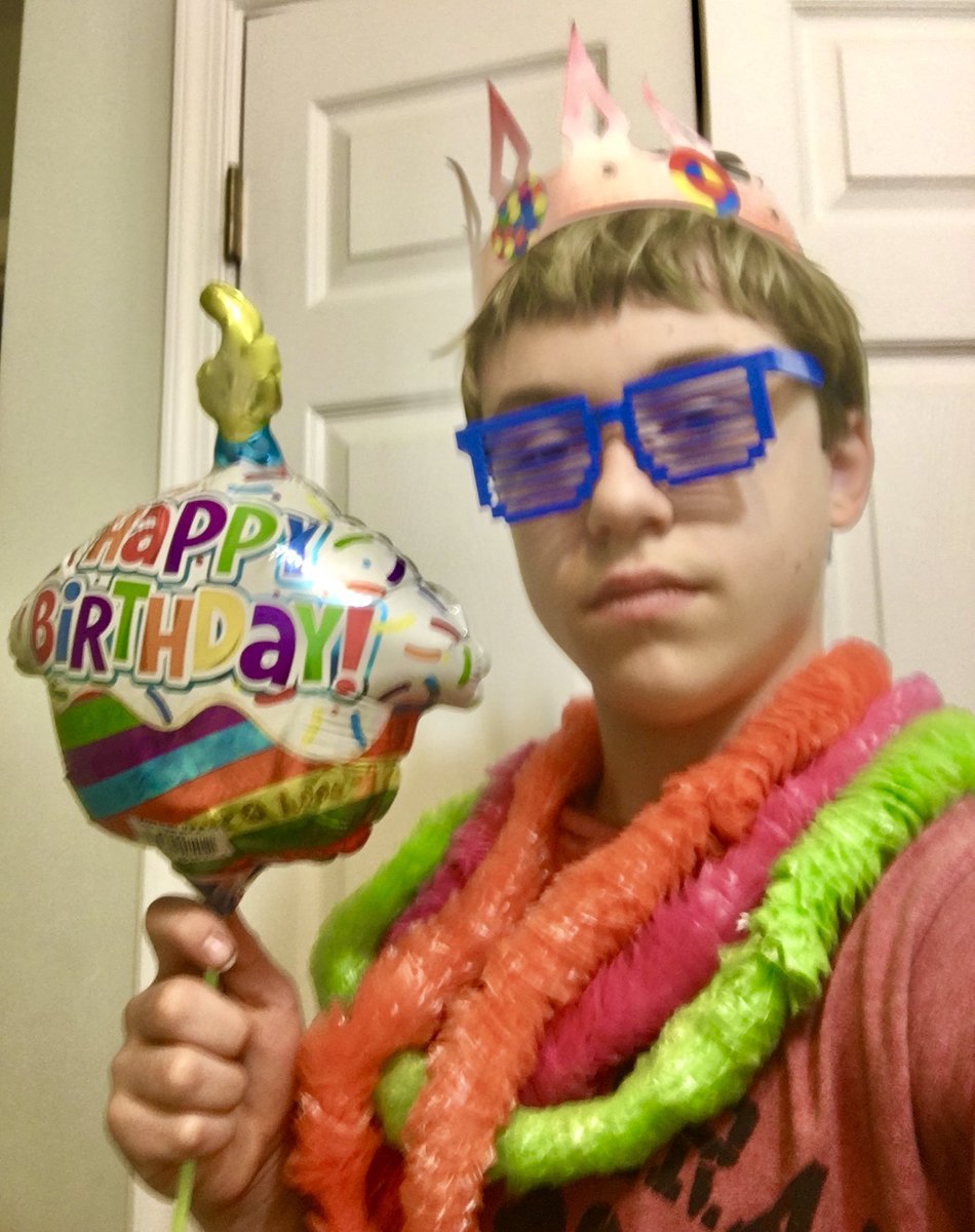 erinmacri's tweet photo. Sam’s 12th birthday outfit. King for a day! 21 April 2021 https://t.co/gC1mZc5MqW