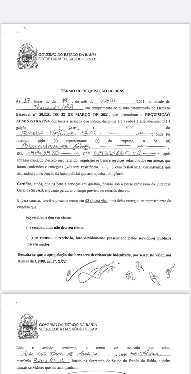AlexAleluia's tweet image. O Gov de Rui Costa sorrateiramente  foi em uma concessionária da Renault em Salvador e simplesmente “requisitou administrativamente” 9 VANS por conta do Covid. É a bota da opressão na cara do empresário sem poder reclamar. Vou fazer mais uma ação popular contra o decreto.
