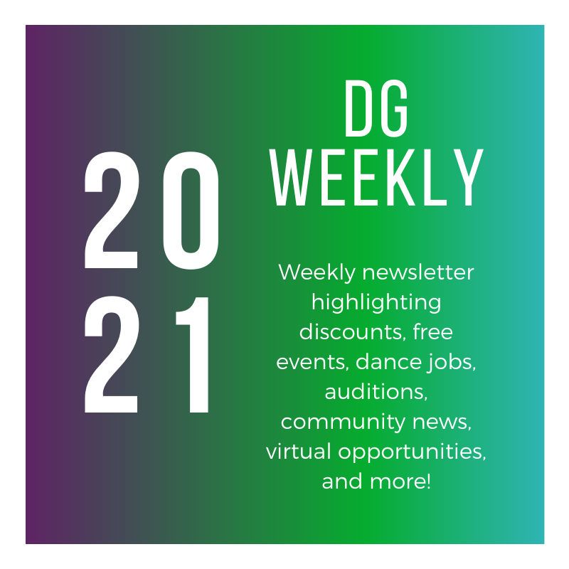 dancersgroup's tweet photo. DG Weekly 4/21 https://t.co/c0LOWmA5vw
Jobs, grant deadlines, news, and opportunities!β
#DancersGroup #DGweekly https://t.co/mpsU8LfwLd