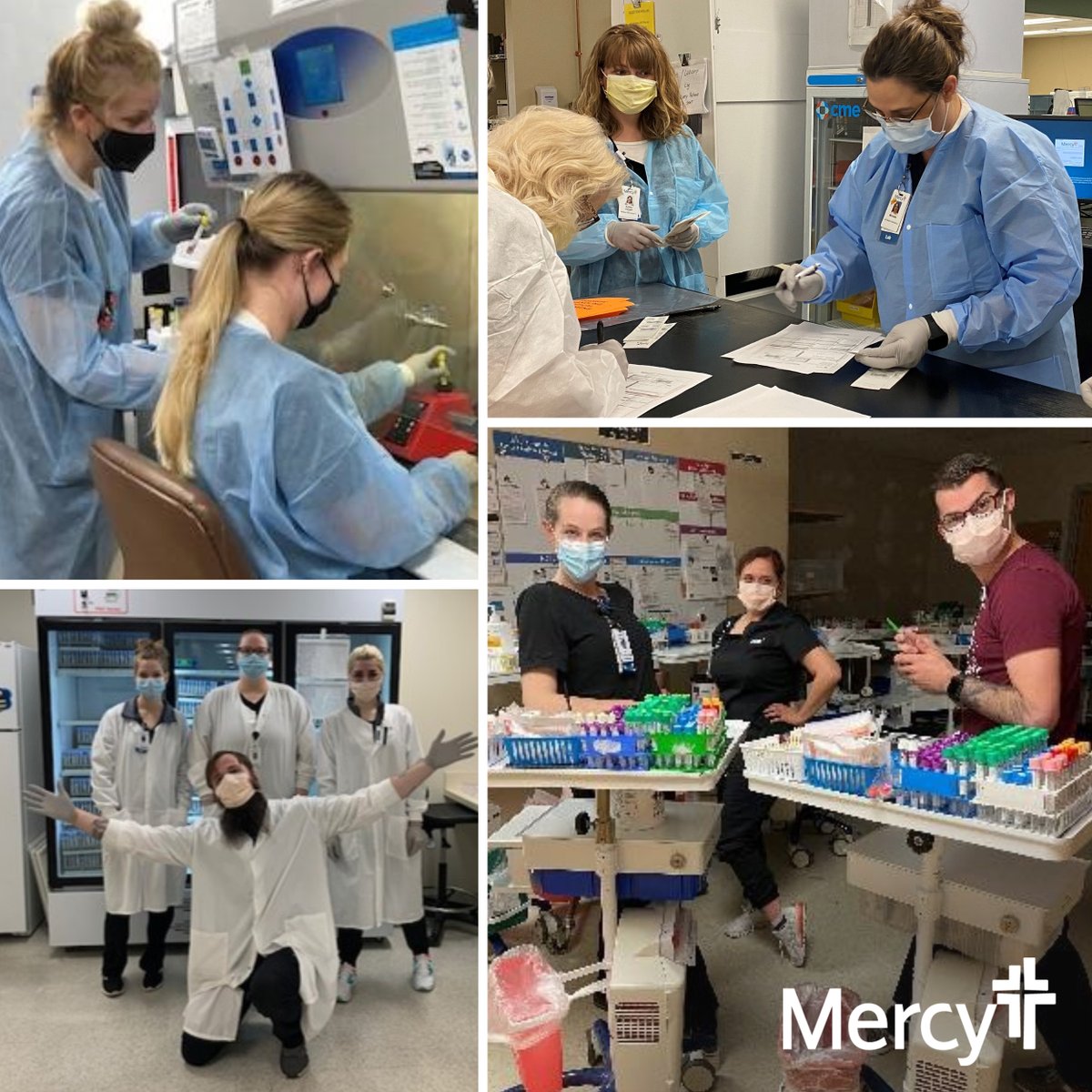 FollowMercy's tweet photo. Happy Lab Week! We’re grateful for our behind-the-scenes lab pros who play a key role in patient care across Mercy.

#LabWeek2021 https://t.co/UwLGo1tlgt