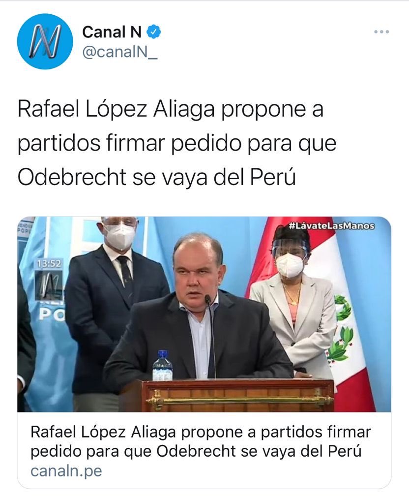 Rafael López Aliaga tweet media