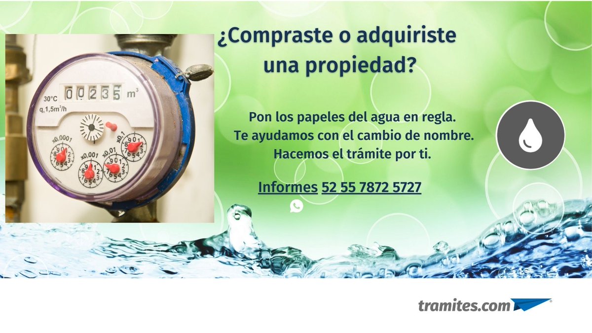 tramitescom's tweet photo. ¿Tienes el contrato de agua a nombre del ex-dueño de una propiedad? Te ayudamos con el trámite. #contratoSACMEX #TRAMITES #contratodeagua Informes:  https://t.co/WA1j87lPeY #quédateencasa  #SACMEX #contratoaguaCDMX #aguaCDMX #gestor https://t.co/876H6cyvIQ