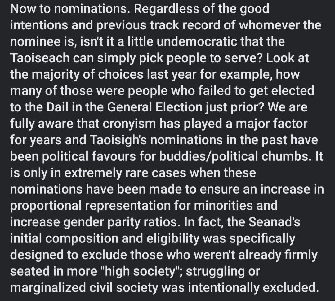 notoriousbug's tweet image. My post on Facebook about the state of #Seanad21 and #SeanadEireann. I believe the Upper House can be a force for great things. It has powerful voices &amp;amp; champions for progress. But it NEEDS reform! Seanad Eireann can be a great thing! But change needs to happen!