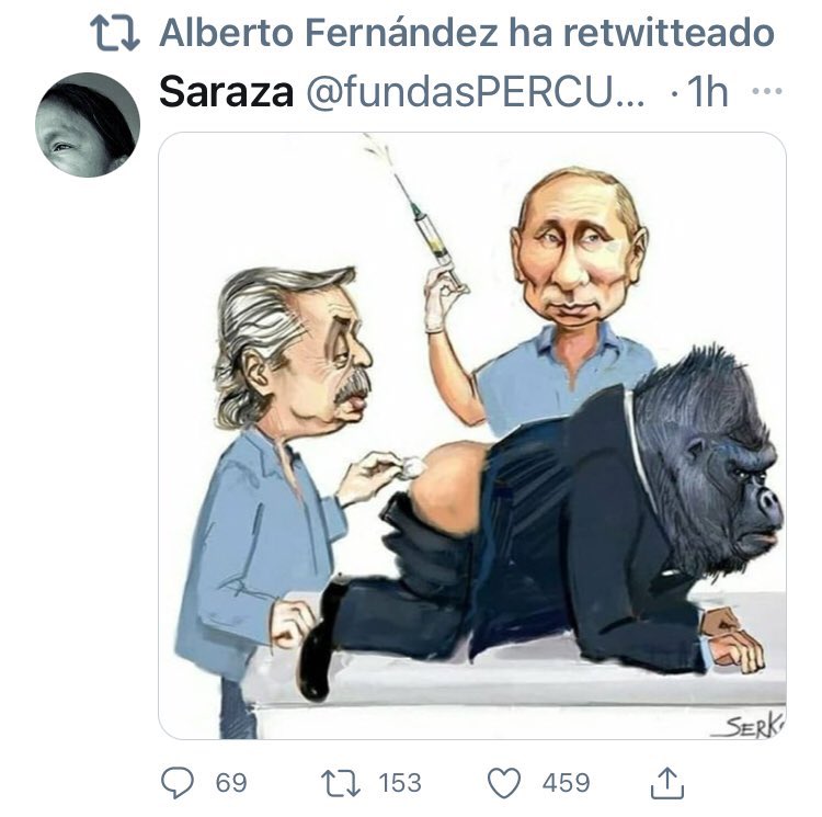 luispetri's tweet photo. Y decía que venía a cerrar la grieta, que era con todos, pero terminó festejando burlas a la oposición con las vacunas que su gobierno se robo, desvergonzado! https://t.co/iKmmSwvgJO