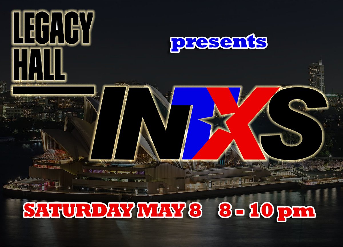 TheRealINTXS's tweet photo. Next show post - hibernation will be a full length set of INXS goodness at a killer venue. Check it out! @LegacyFoodHall https://t.co/syKkuPtOZb
