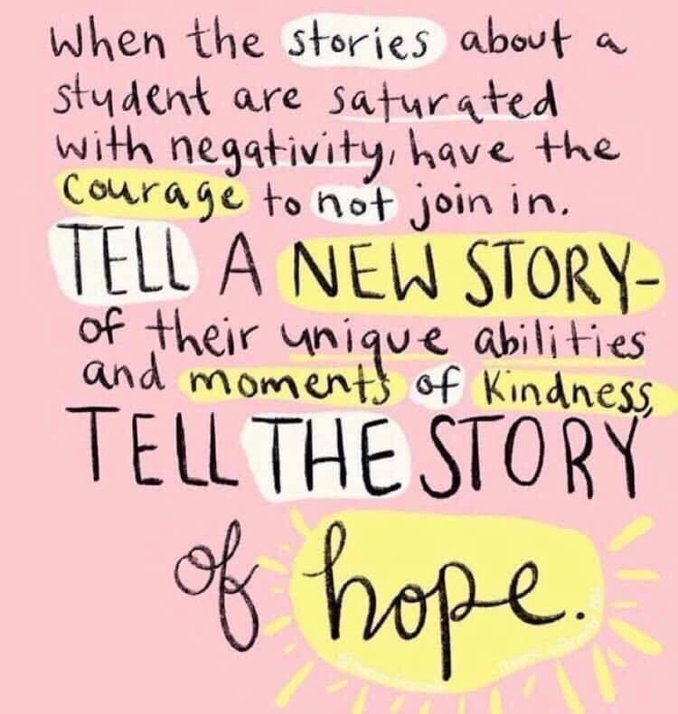 Tell the story of hope.💕