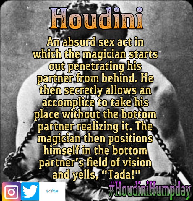 Do you wanna see a magic trick? Happy   #HoudiniHumpday https://t.co/nyIxTwkpZq<a href="/tag/houdinihumpday"class="tags">#HoudiniHumpday</a>