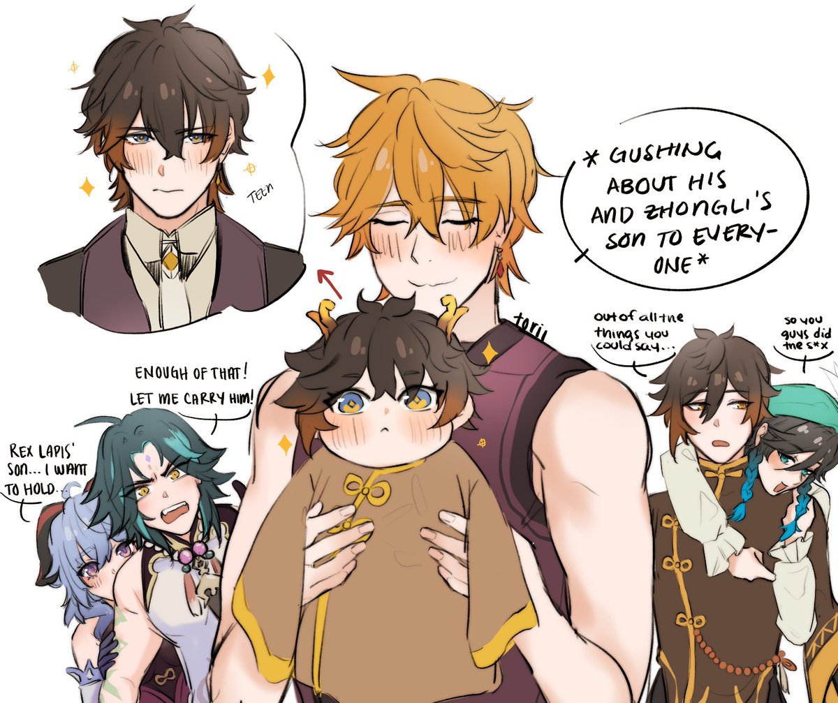 Childe is a proud father u w u 
Who does their son look like more? 
#tartali 