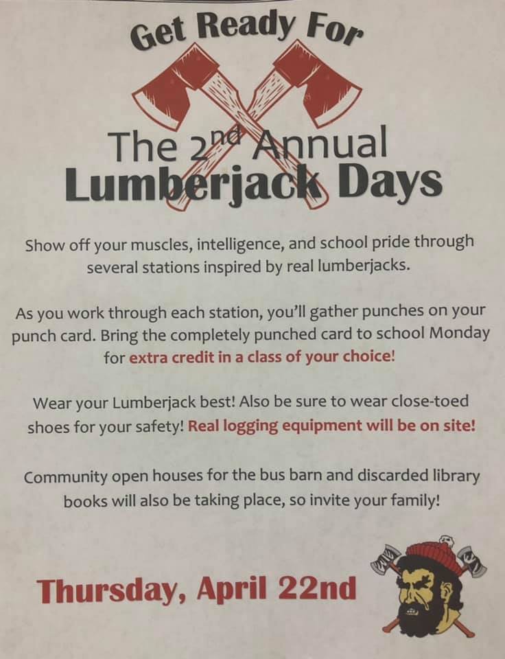 CleteEdmunson's tweet photo. Lumberjack Days at Council! The only critical racing up here is with a chainsaw in your hand! Come on up to Lumberjackland! Contests and Logging equipment demonstrations start at 1 PM. https://t.co/LJDUmEu5ba