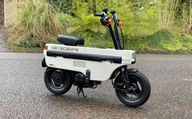 barnfinds's tweet photo. Monkey Bike? 1983 Honda Motocompo -> https://t.co/obMyYwJuBO https://t.co/EON9zoiUQM