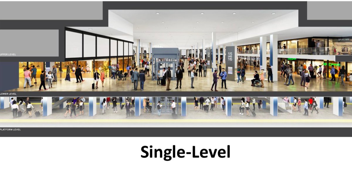 Space underneath the staircases will be removed at platform level to provide additional platform space. This is a great idea! I love how the renderings have R160s running into Penn. Lol.  @IWantAnXcelsior /16