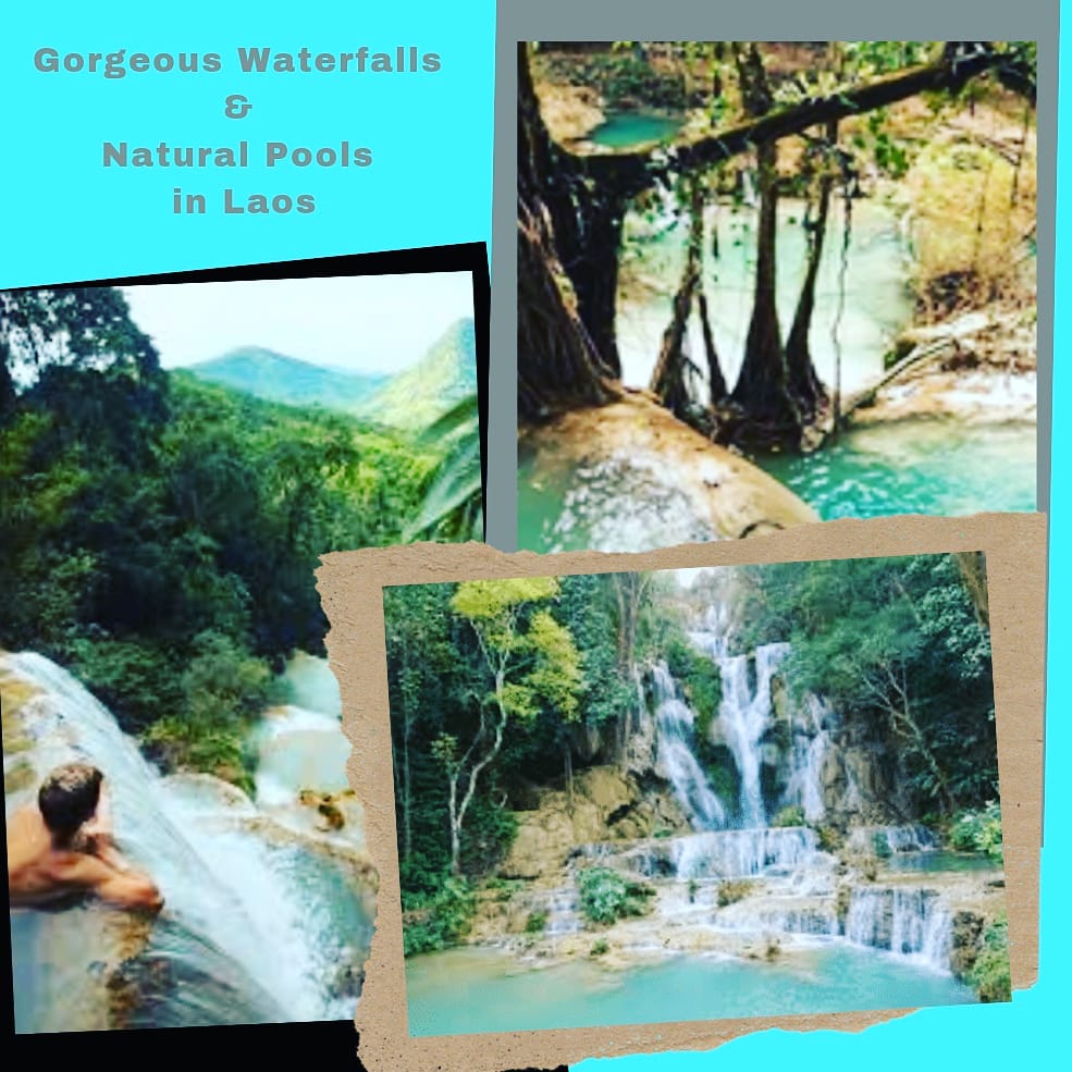#laos #waterfalls #naturalpool #hiddengem #mustvisit. #islandstravel #bucketlist