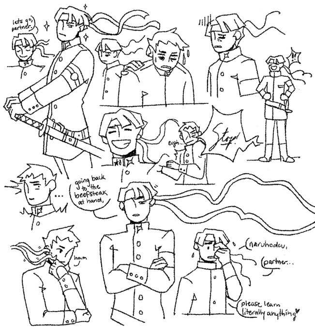some fave dgs doodles, say goodbye to your name herlock 