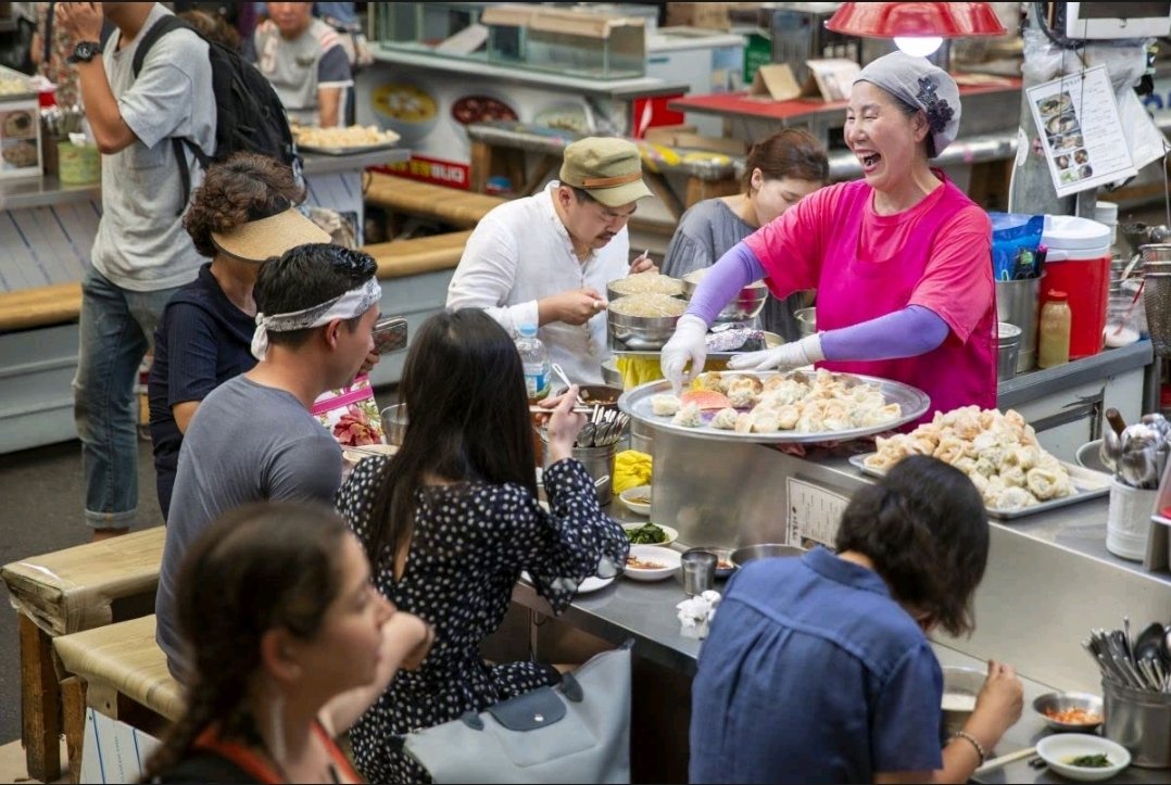 Gwangjang Market is also fantastic! More food-based than anything else. It was featured on Netflix Street Foods and yes, those homemade noodles lived up to the hype. Get the ginger tea & kimchi dumplings too https://maps.app.goo.gl/5tcv1Bo3XmKUfJpN9