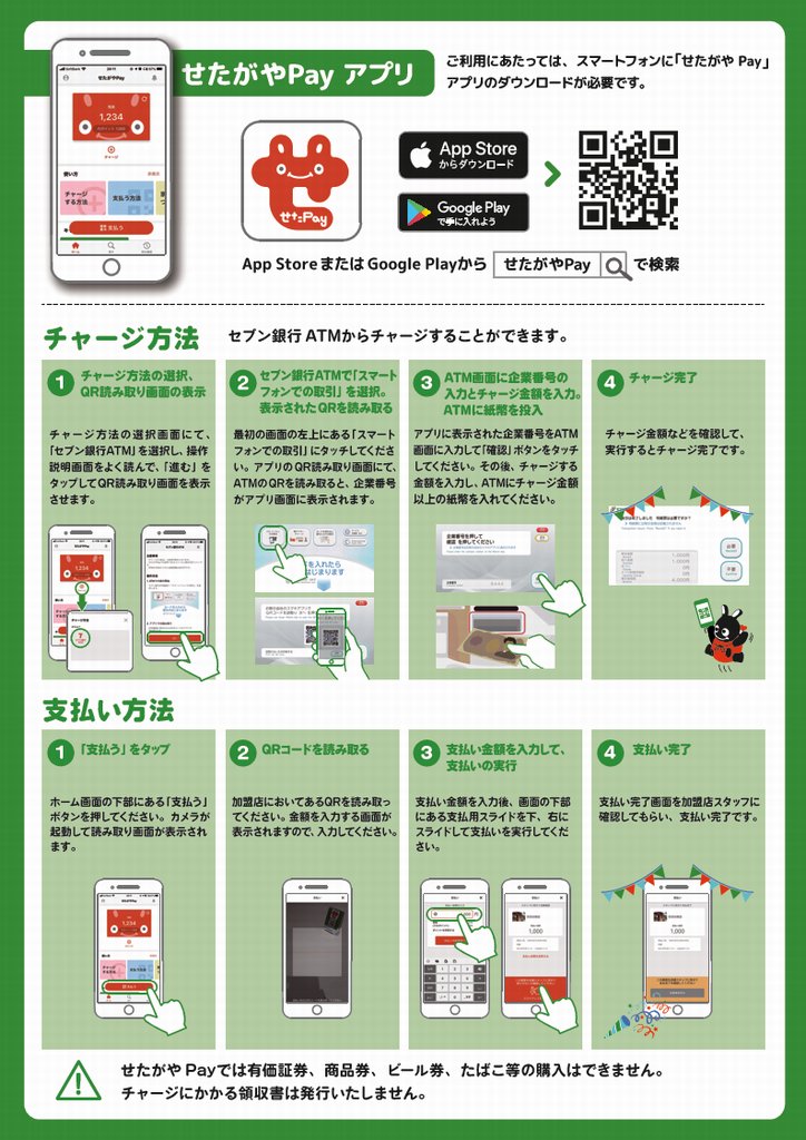 city_setagaya's tweet photo. 「せたがやPay」は、区内で利用できるキャッシュレス決済アプリです。飲食店応援キャンペーン第2弾として、4月1日～5月31日までの期間「せたがやPay」のコインで支払いした飲食代の10%分のポイントをプレゼントします！（予算に達し次第終了）詳しくはHPへ。 #世田谷  https://t.co/hmLi68lh7G https://t.co/I6JjlrgIZt