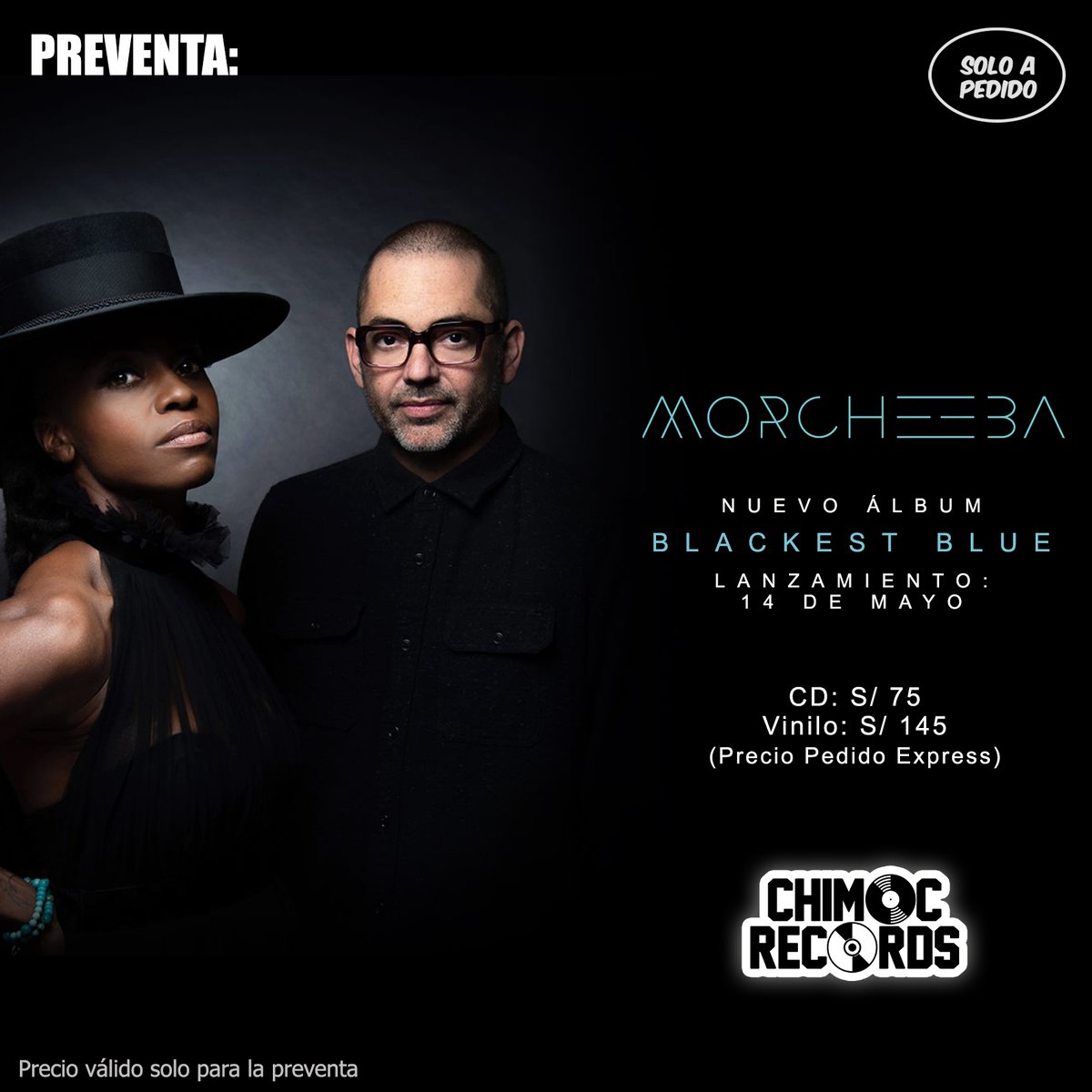 Este 14 de mayo será el lanzamiento del décimo álbum de estudio de la banda británica #Morcheeba: #BlackestBlue, y lo estaremos trayendo a pedido para sus fans.
➡️ Más información : bit.ly/2QIKOeI
📦 Hacemos envíos a todo el Perú 🇵🇪
  #SkyeEdwards #RossGodfrey