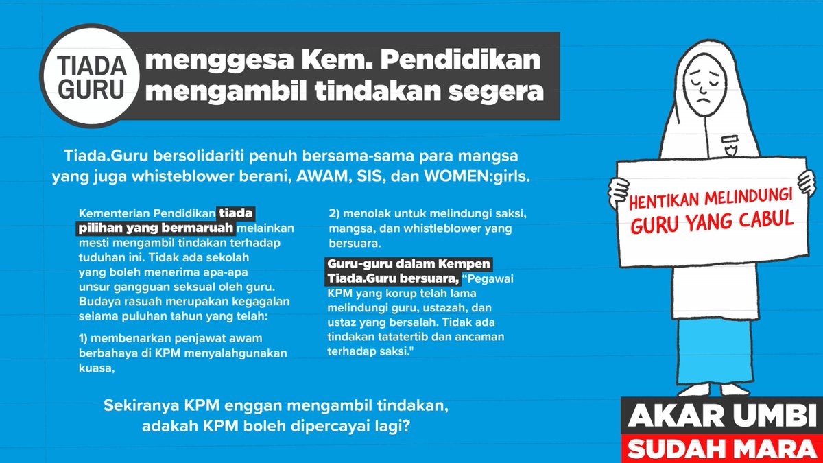 Zurairi A R On Twitter Women S Groups Demand Kempendidikan Mara Start Independent Probe Of Sexual Harassment Abuse In Schools Https T Co 5wwjrj0arb Malaysian Women Have Come Out Online Sharing Their Past Experiences With Teachers