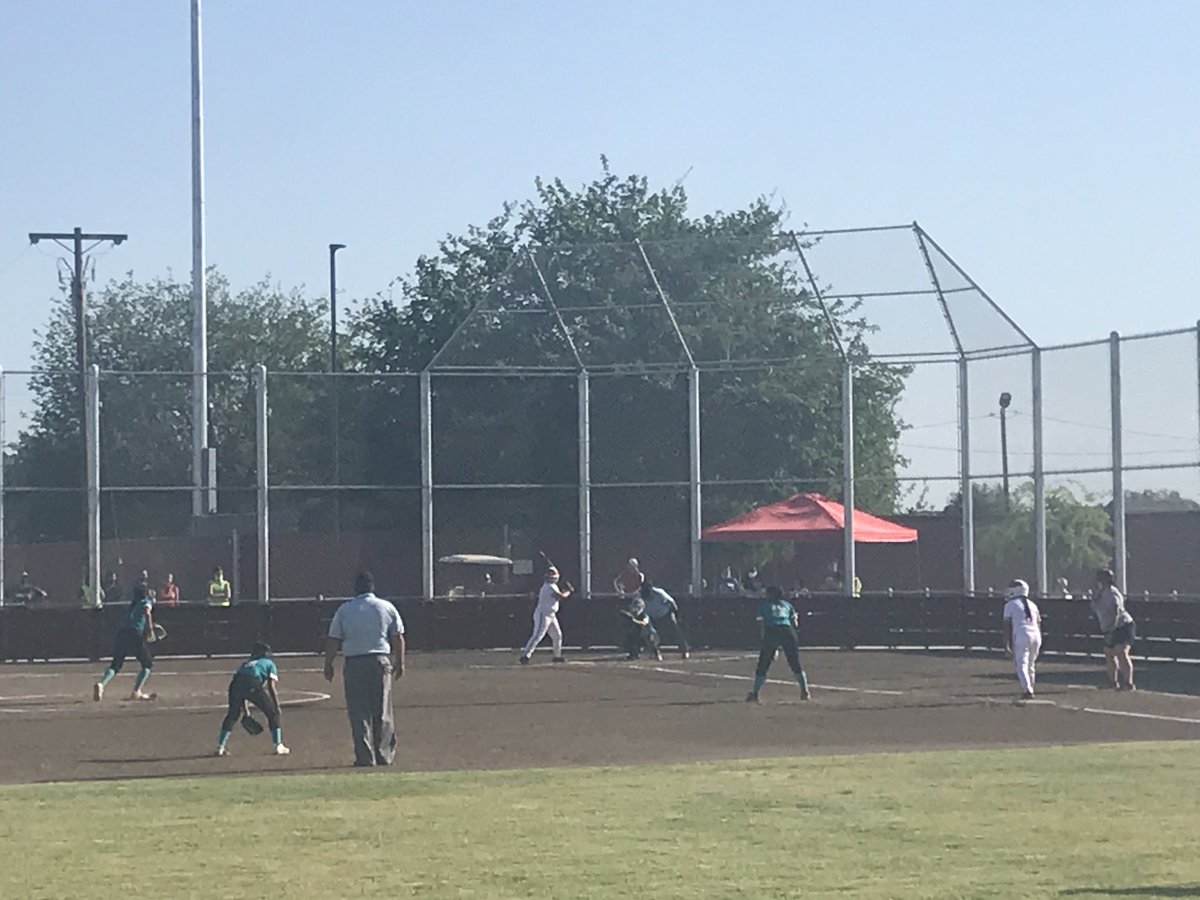 McFarland softball just defeated RFK 16-9 for their first victory in the new softball field! Go Lady Cougars!