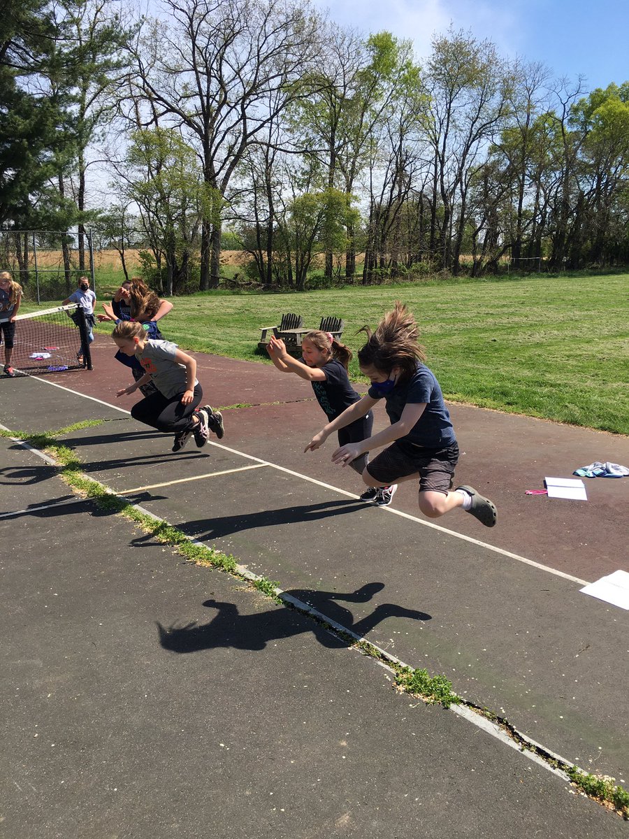 tcrouch12's tweet photo. It sure has been great to have a full class of students to collect Long Jump Data for our Stem &amp; Leaf Plots! Can’t wait for more outdoor learning activities! 💙💛📏☀️🔢 #WATWeDo https://t.co/weGP3aiUOj