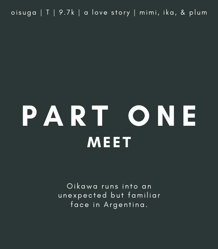 it's here!! <a href="/mimimortis/">Mimi</a>, @sunsetika, and I have been cooking up something really special for the last month: a rom-com oisuga love story in three parts. the first part of starlight drops today! 

happy #oisugaweek everyone!! 💘

read here: archiveofourown.org/works/30812348…