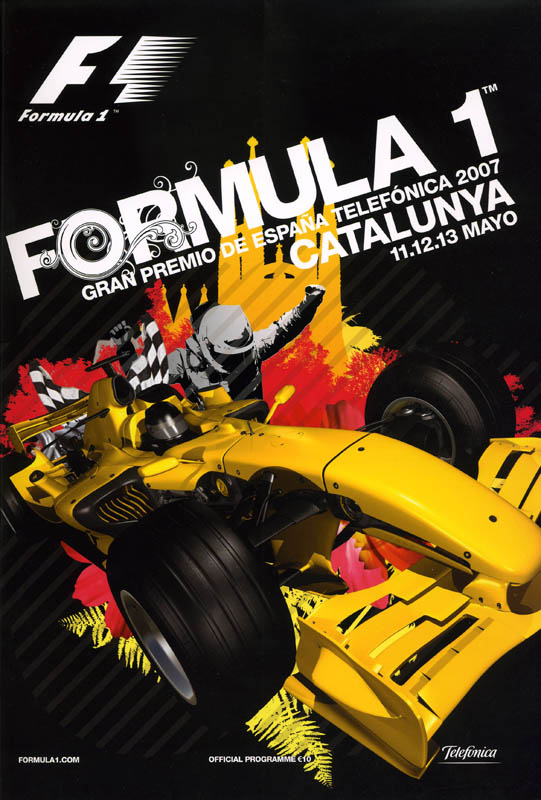 2007 SPAIN

-Felipe Massa wins ahead of Hamilton & Alonso
-After just 4 races, Lewis Hamilton leads the WDC
-Raikkonen retires with hydraulic issues
-Kubica, Coulthard, Rosberg, Kovalainen & Sato (who scores Super Aguri's maiden #F1 points) complete top 8 https://t.co/kWtqTOxSPS